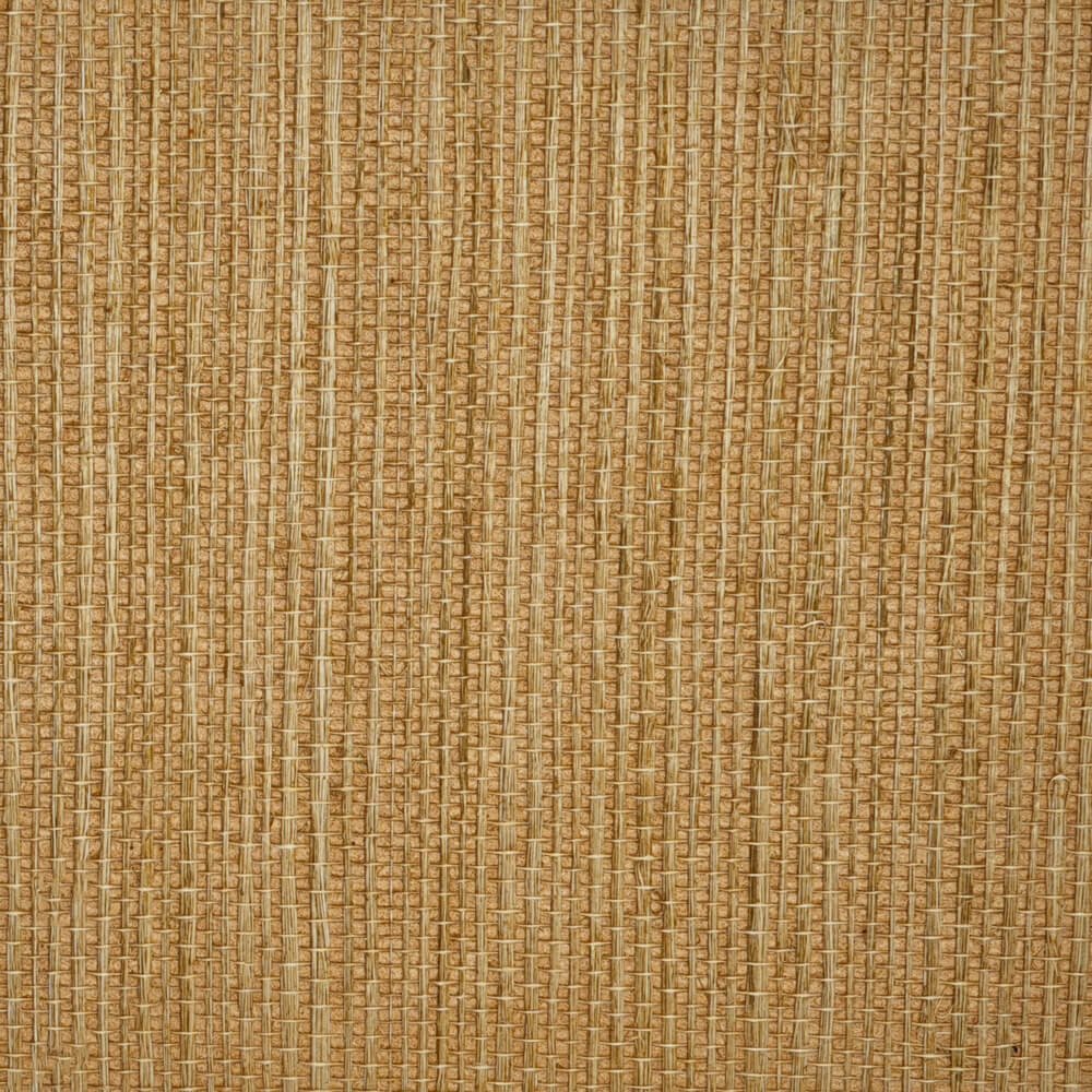 Luxury Textured Bakery Brown Sisal Grasscloth Wallpaper Roll for Office Home Bedroom