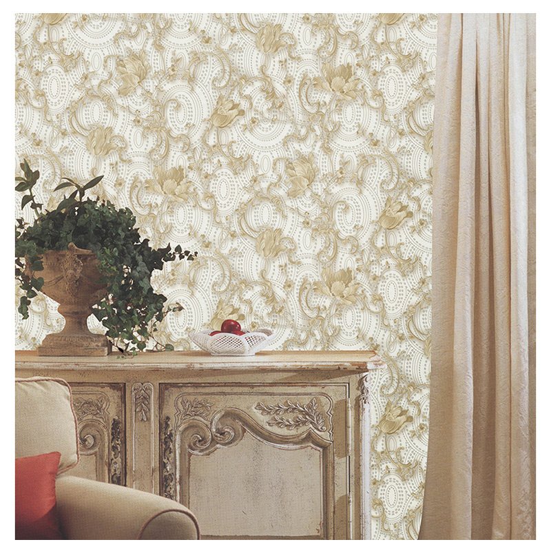 Deep Embossed Big Size PVC Waterproof Damask Italy European Wallpaper 1.06*10.05m wallpaper texture roll living room wallpaper