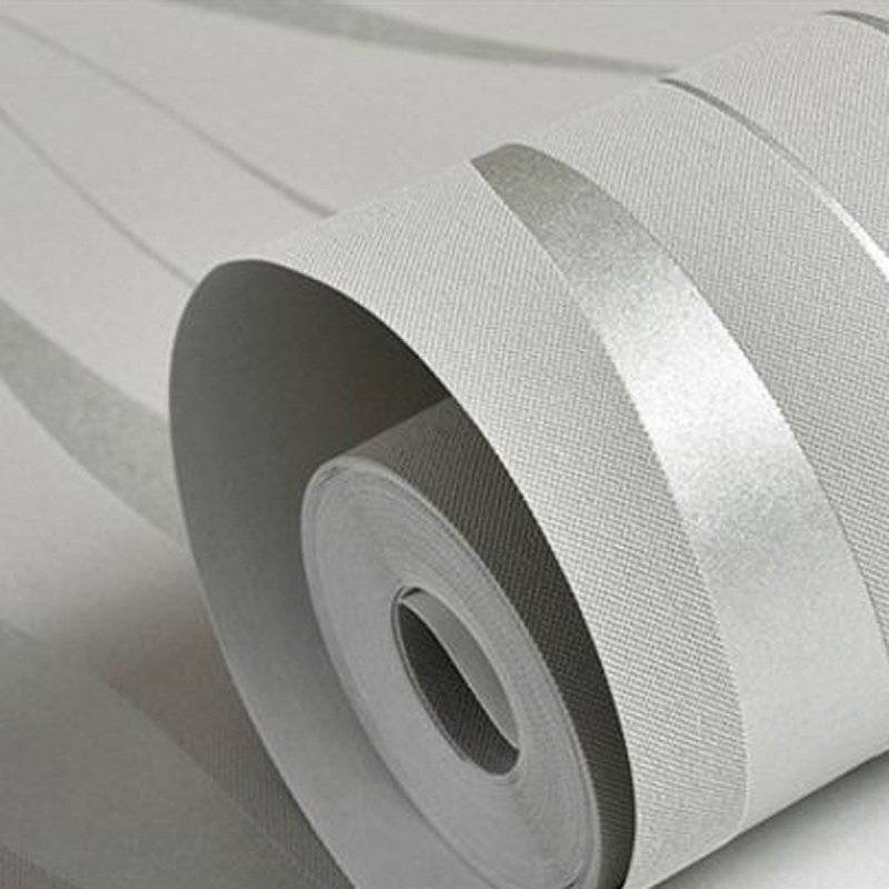 2022 Modern Striped Non woven Wallpaper Home Decor Background Paper Rolls