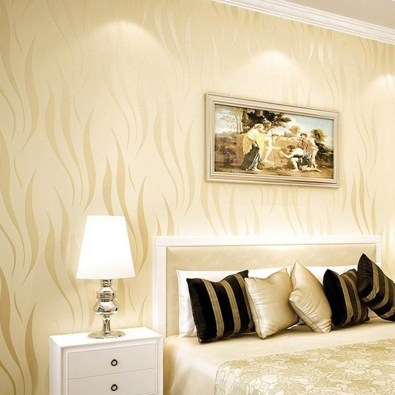 2022 Modern Striped Non woven Wallpaper Home Decor Background Paper Rolls