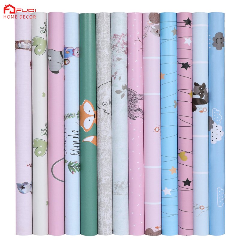 FuDi 5301 Home 3D Kids Princess Cartoon Character Wallpapers For Bedroom