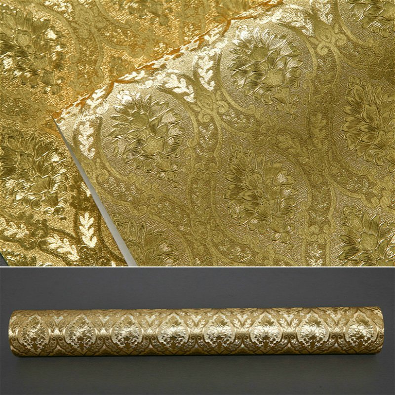 Modern 3D Luxury Non-woven Wallpaper Living Room Tv Background Wallpaper 3D Three-Dimensional Relief Wallpaper