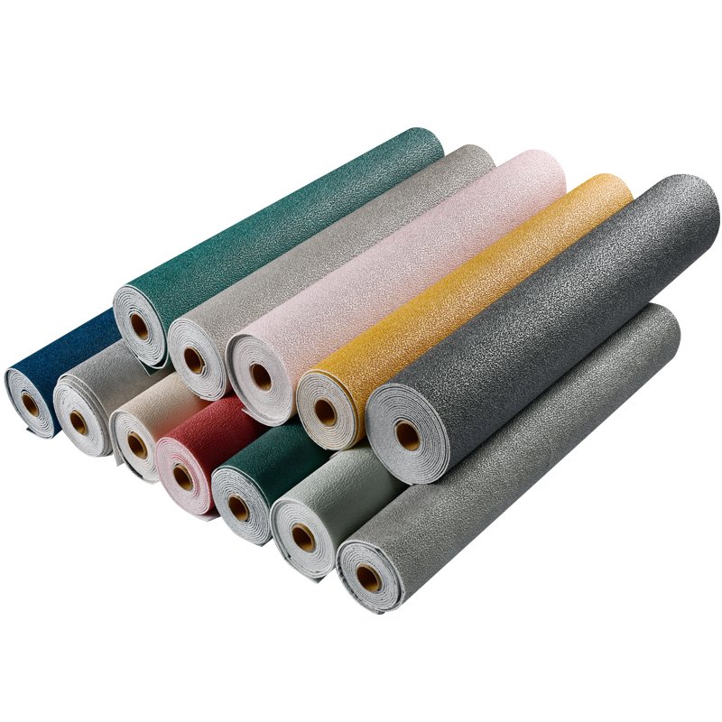 50x1000cm Peel and Stick Diatom Mud Grain Fabric Wallpaper Rolls Self-adhesive Vinyl Wallpaper for Hotel Living Room