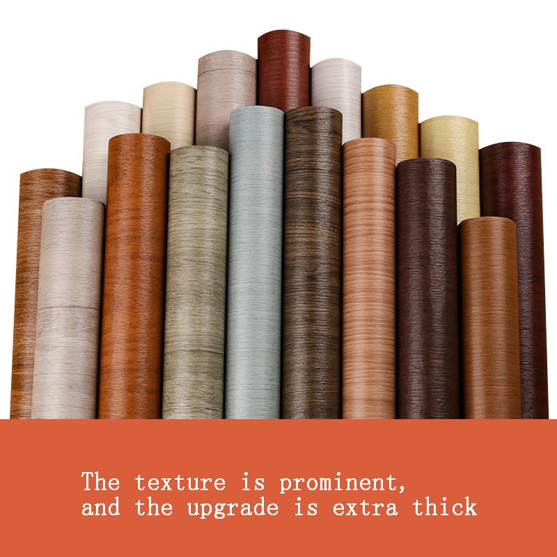 wood grain stickers self-adhesive wallpaper wooden door stickers old furniture renovation wallpapers waterproof moisture-proof