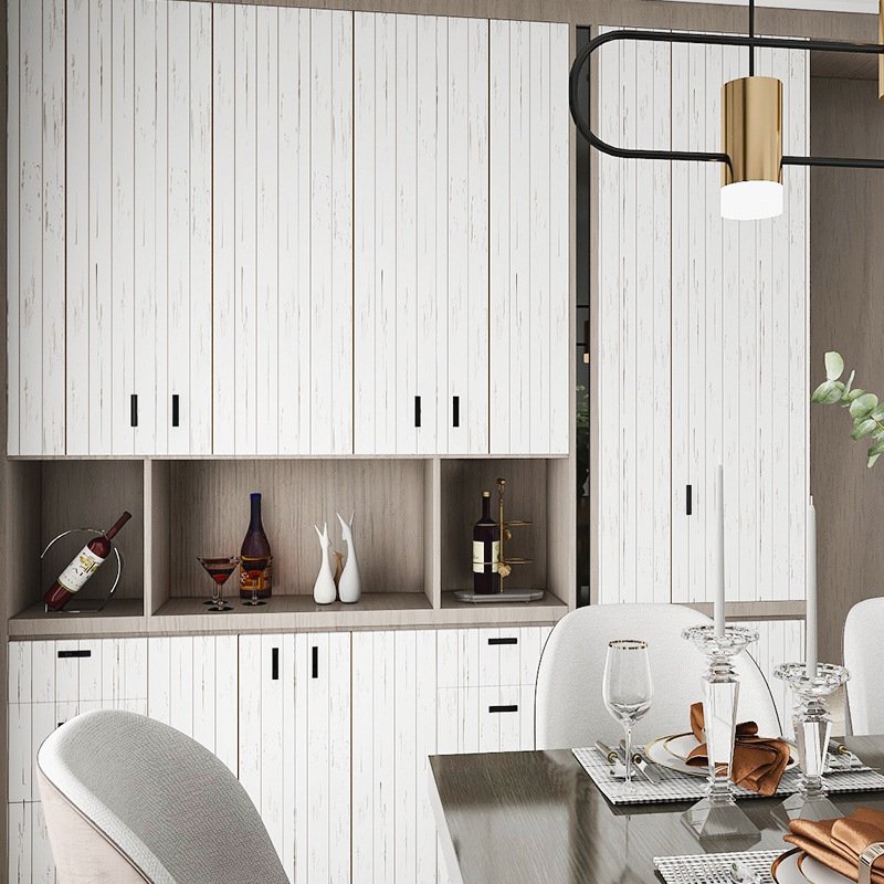 wood grain stickers self-adhesive wallpaper wooden door stickers old furniture renovation wallpapers waterproof moisture-proof