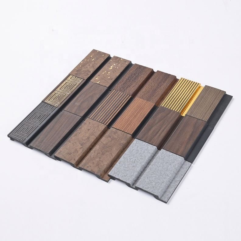 New Arrival Indoor Wall Decoration PVC PS Wall Panels Fluted Wallboard For TV Background Interior Wall Cladding