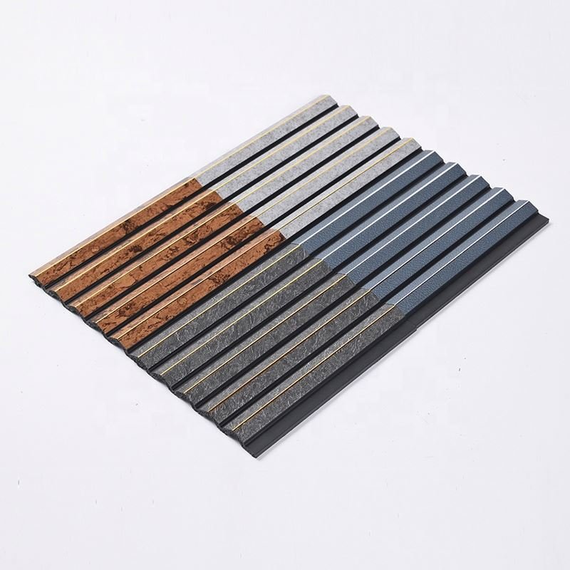 New Arrival Indoor Wall Decoration PVC PS Wall Panels Fluted Wallboard For TV Background Interior Wall Cladding