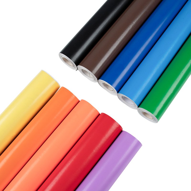 Wholesale Vibrant Color 80 Mic 120Gsm Adhesive Cutting Plotter Vinyl Stickers Roll For Circuit Machine