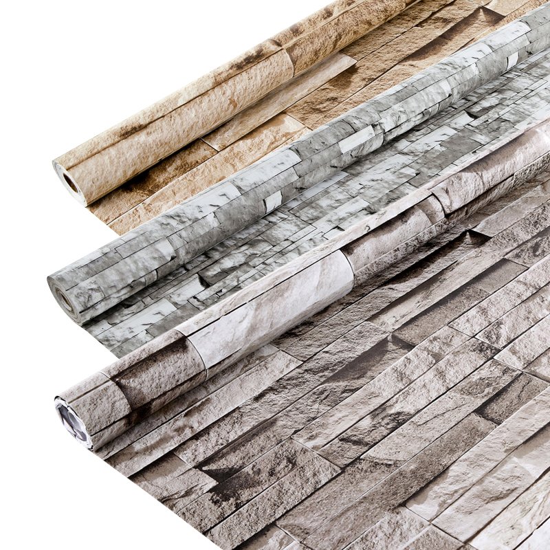 peel and stick brick print wallpaper self adhesive for living room
