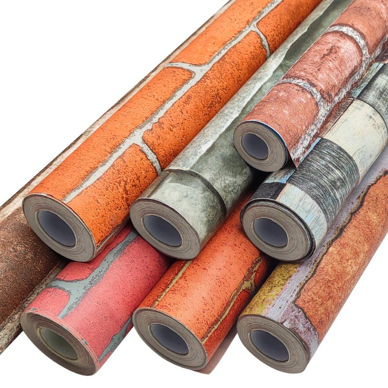 peel and stick brick print wallpaper self adhesive for living room