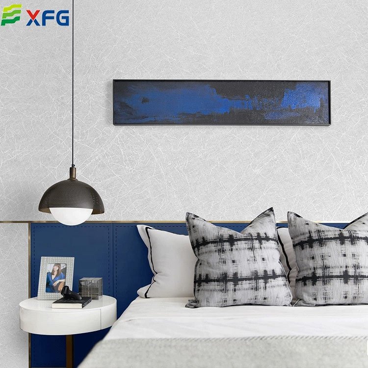 Pink white pvc 3d luxury modern wall sticker silk texture wallpaper rolls for bedroom living room deco waterproof film