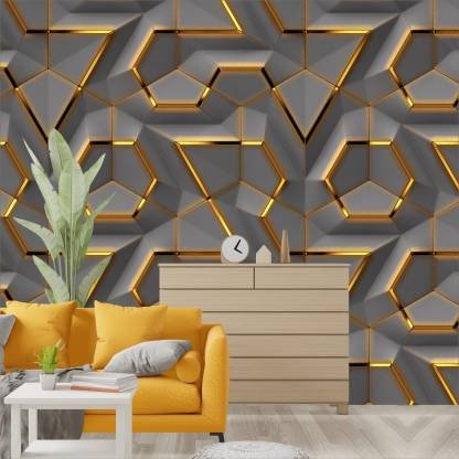 UDK Peel and Stick Wallpaper Modern Geometric Wallpaper in Self-Adhesive Removable Wallpaper for Home Decoration