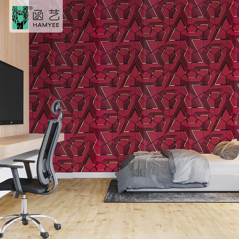 2024 new self adhesive gold textured geometric pvc vinyl wallpaper contact paper for living room luxury