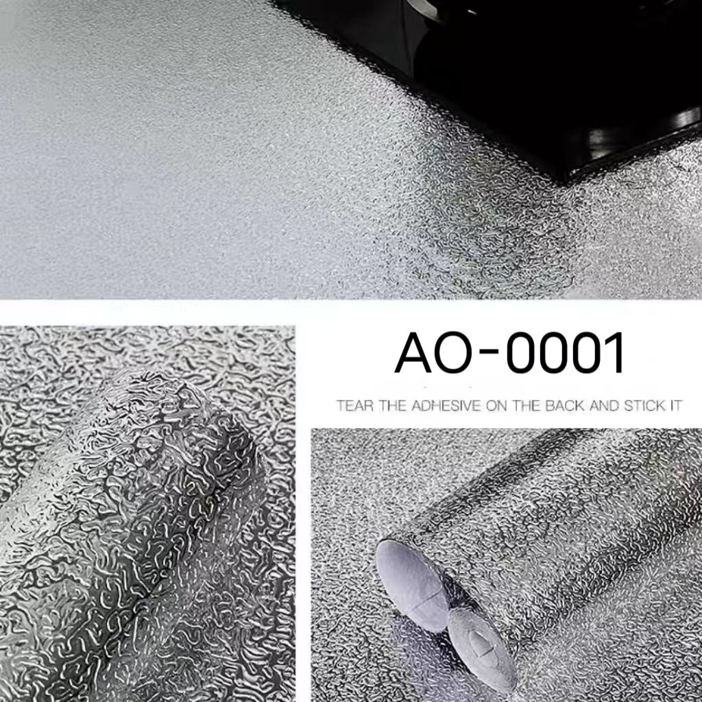 Oilproof Waterproof Kitchen Backsplash Wallpaper peel and stick Removable Self-adhesive Kitchen Aluminum Foil Stickers