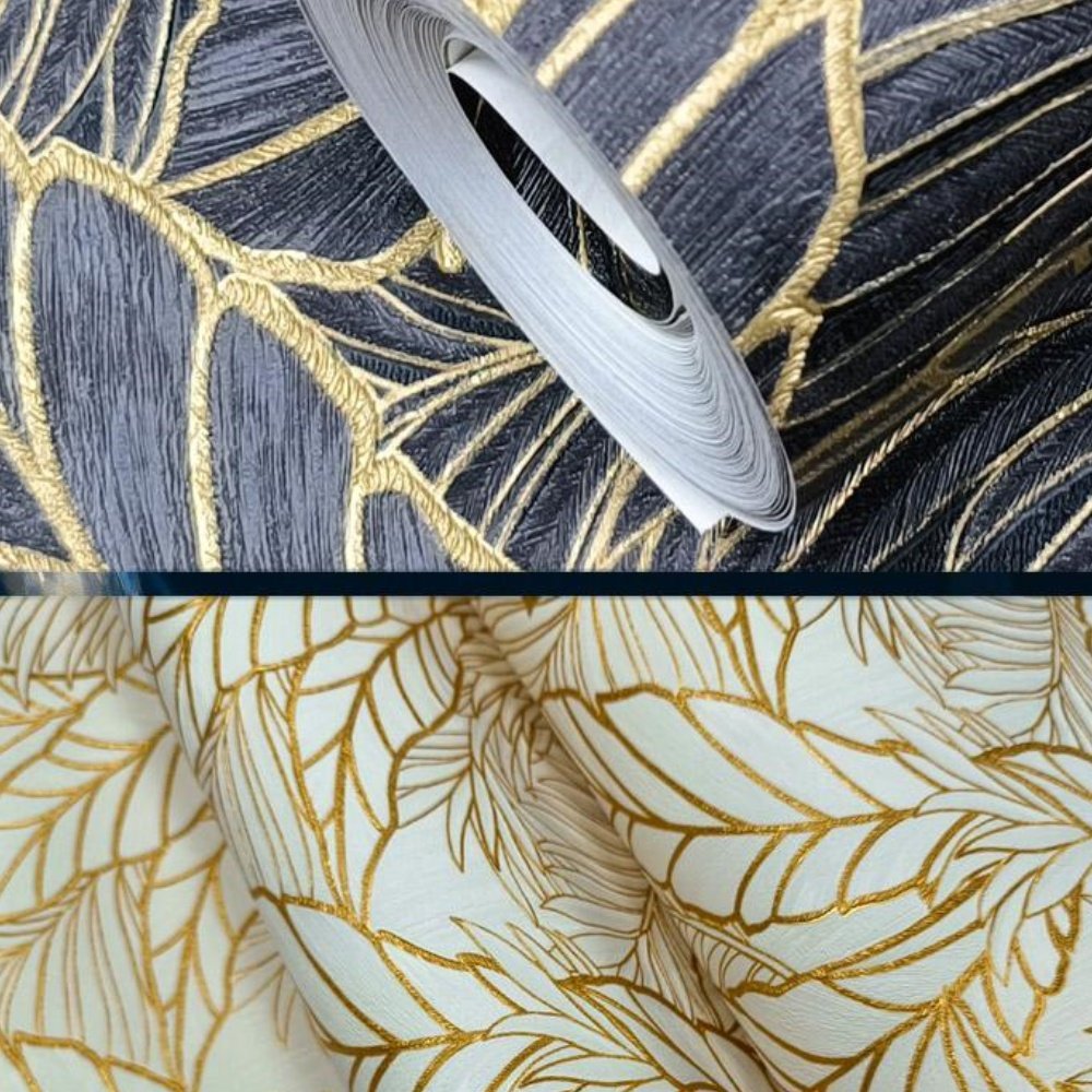Simulation leaves green embossed pattern 3d wall mural adhesive luxury modern home decor interior waterproof 5d wallpaper