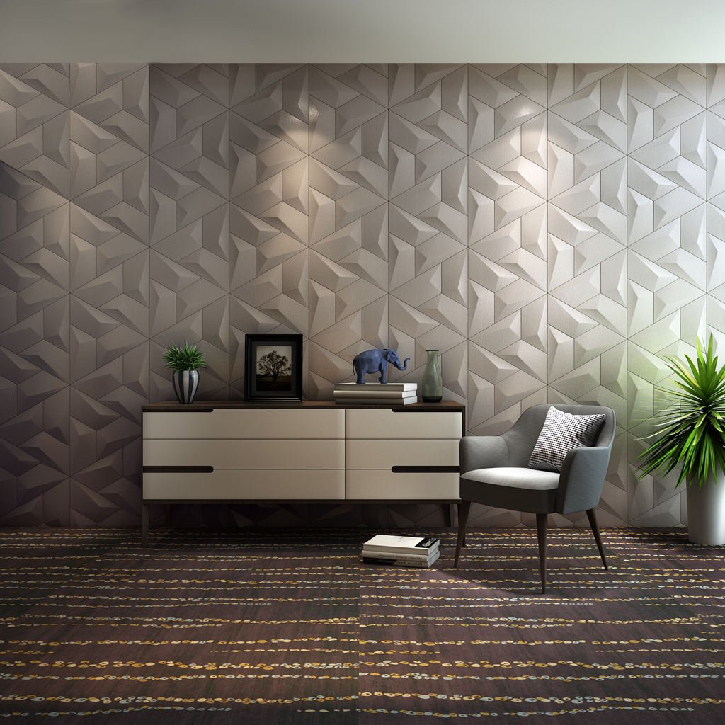 Factory Price Synthetic Leather 3d Embossed Wallpaper Home Decor Modern 3d Wallpaper 3D decor wall mosaic wall panel