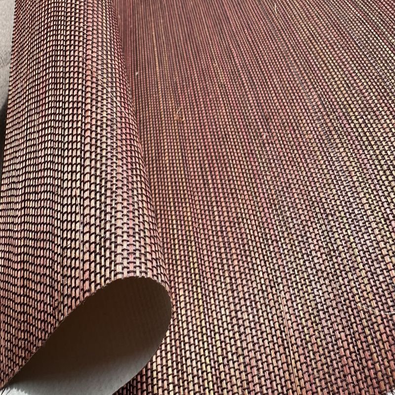 Customized New Design Natural Material Hand Woven Wallpaper Roll Sisal Grasscloth Wallpaper