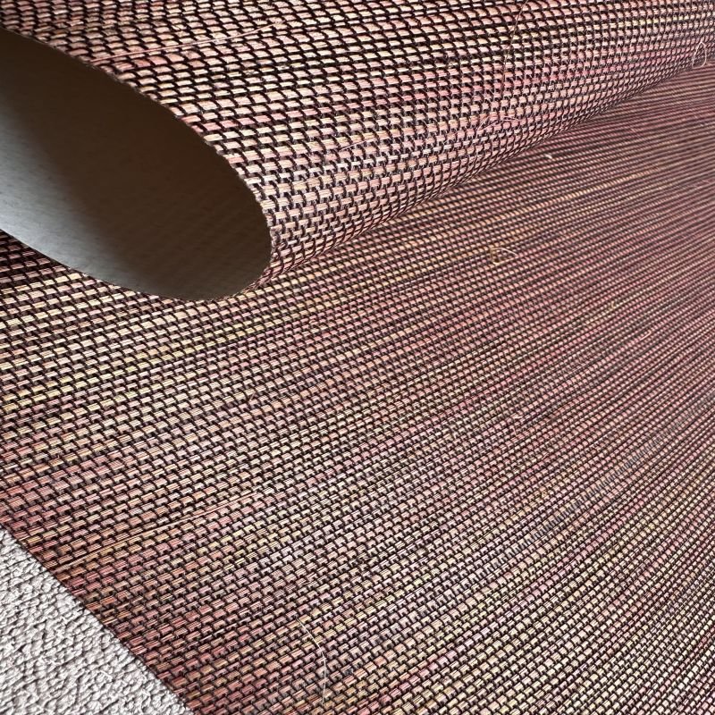 Customized New Design Natural Material Hand Woven Wallpaper Roll Sisal Grasscloth Wallpaper