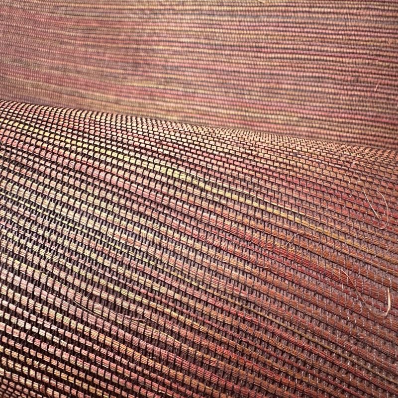 Customized New Design Natural Material Hand Woven Wallpaper Roll Sisal Grasscloth Wallpaper