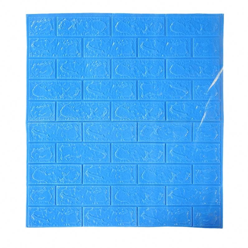 2024 Best Price DIY Self-adhesive XPE Wall Sticker 3D White Color Brick Design Foam Wall Paper For Indoor Decoration