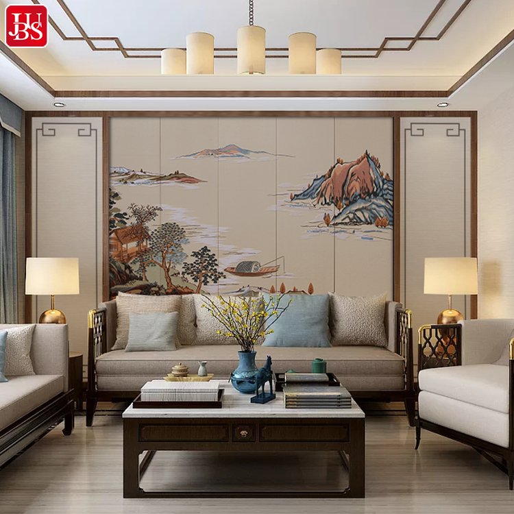 Hot sale 3d wallpaper Ancient style painting design wallpaper roll Waterproof wallpaper