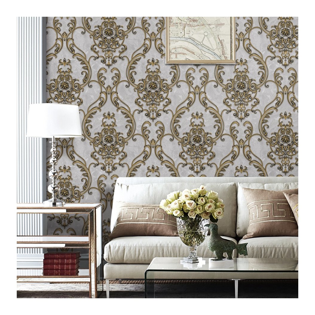 High quality 3D wallpaper for home, vinyl material Italy luxury wallpaper home decoration wallpapers