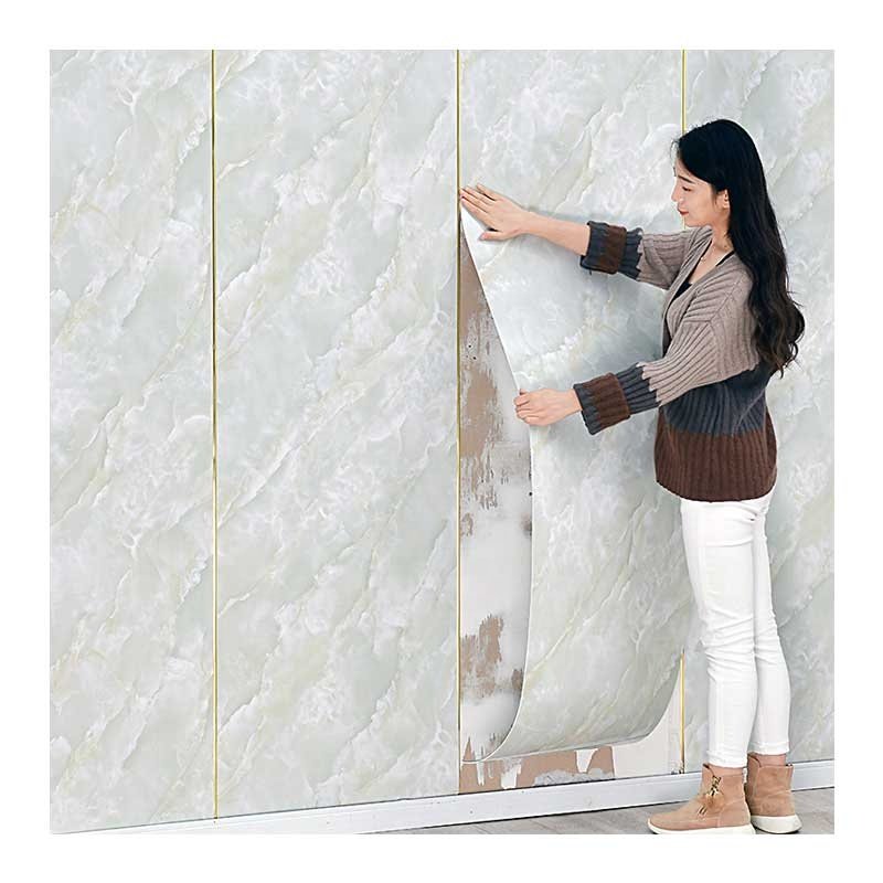 Hot Sale Fashion Design Self Adhesive Marble Wall Covering Decoration 3D Wall Panel XPE Foam Wallpaper Sticker
