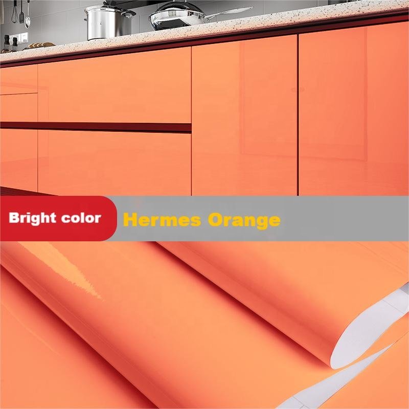 High quality waterproof and moisture-proof solid color self-adhesive wallpaper Wall decoration solid color background wallpaper