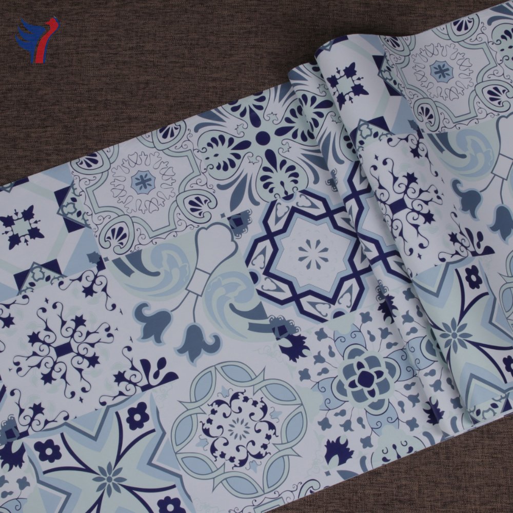 Jinyi H1231 Chine Supply Ceramic Look Vinyl Printed Waterproof Modern Wall Paper Rolls Funiture Wallpaper
