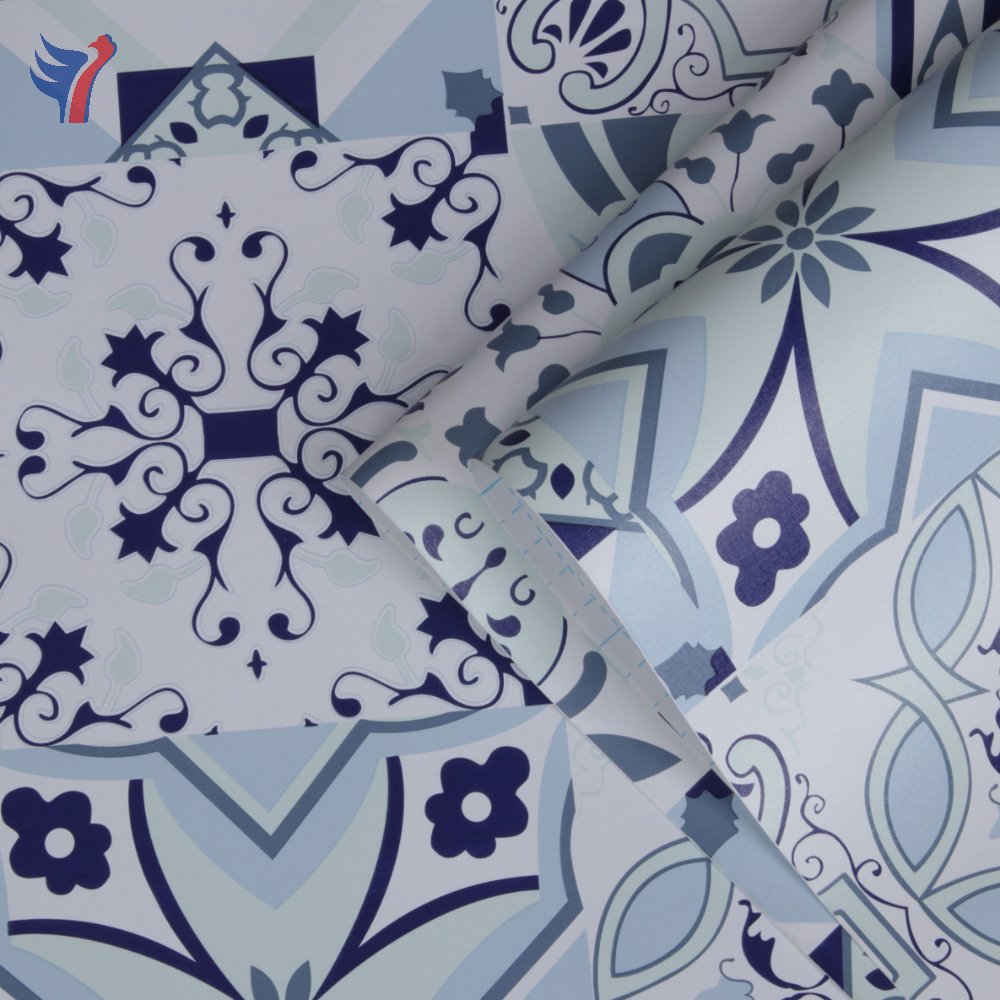 Jinyi H1231 Chine Supply Ceramic Look Vinyl Printed Waterproof Modern Wall Paper Rolls Funiture Wallpaper
