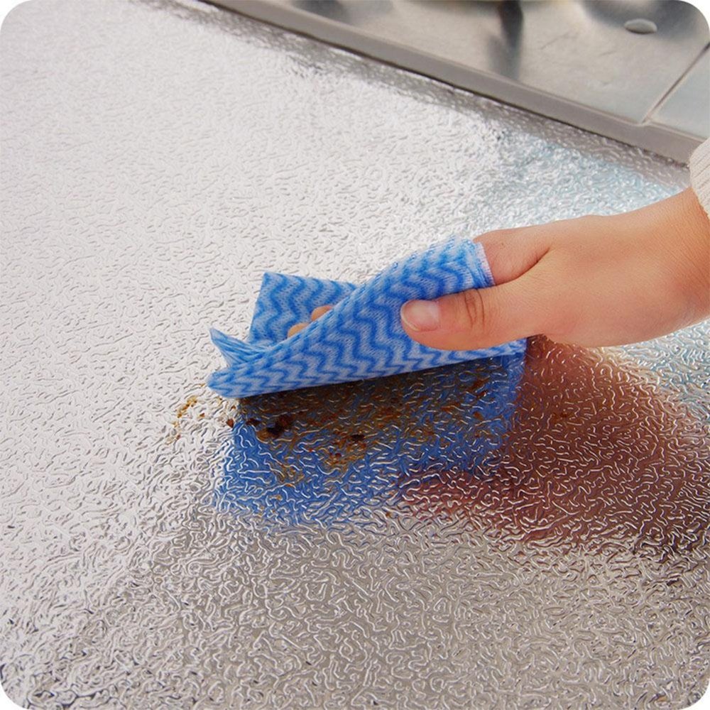 Gold/silver Anti-oil foil Removable Kitchen Oil and Fire Proof Stickers Self-adhesive film