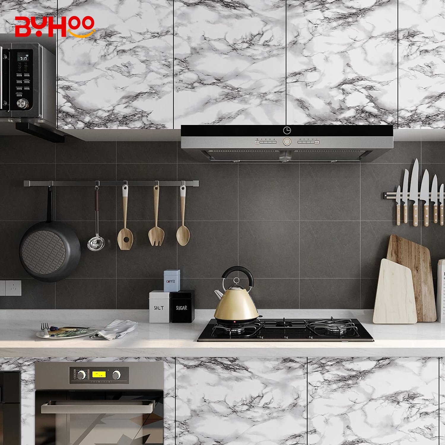 Hotsale Modern Marble Wallpaper Self-Adhesive Peel Stick Stone Stickers Kitchen Bathroom Waterproof Background