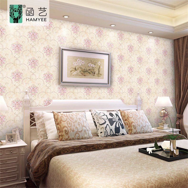 Waterproof floral self adhesive peel and stick 3d wallpaper flower pattern home decoration