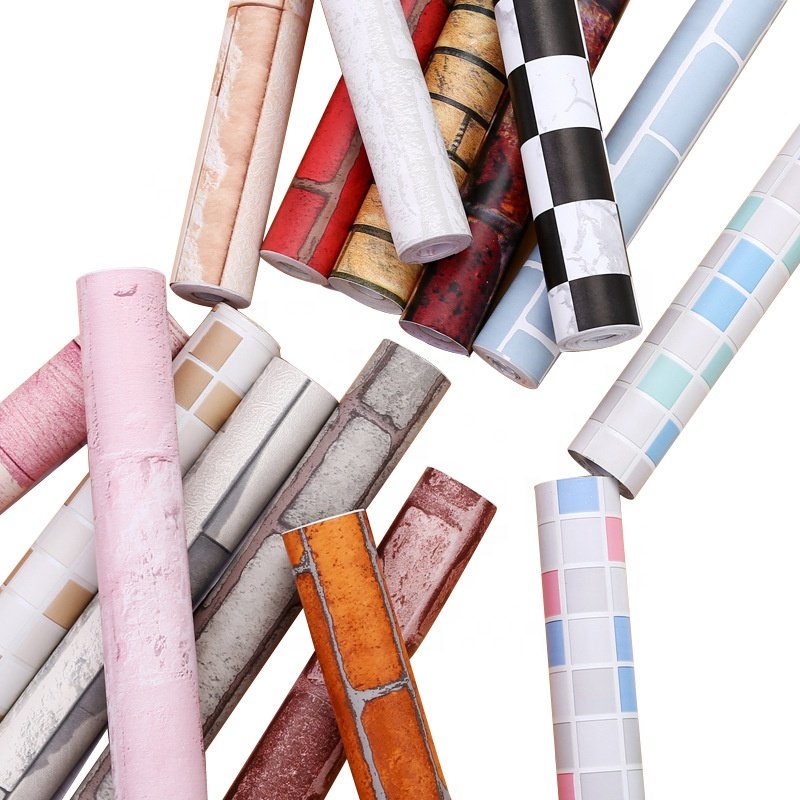 Highly recommend best quality 3d red brick wallpaper home decoration wall paper rolls 3d modern wallpaper
