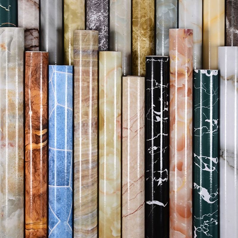 wall paper self adhesive white water resistance wallpaper sticker for kitchen counter tops