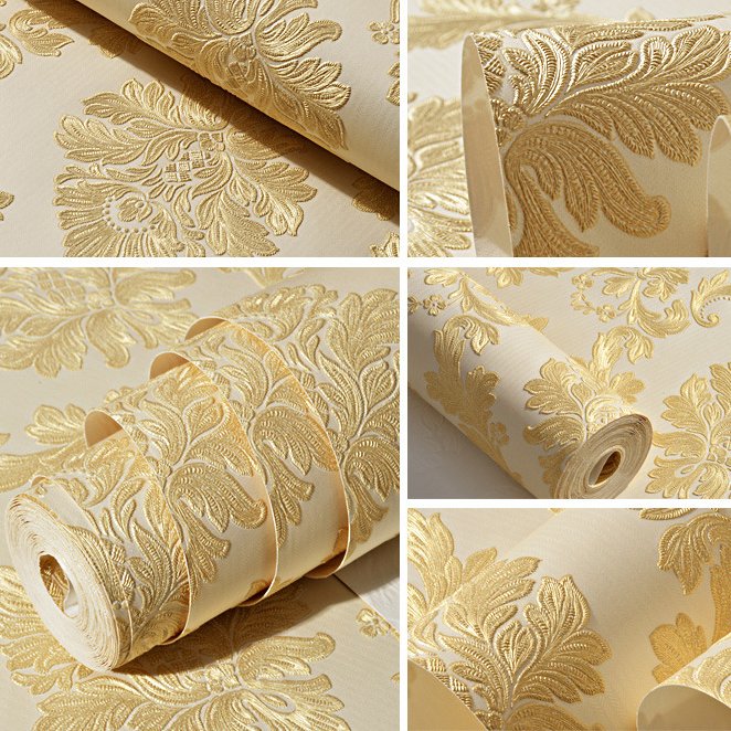 Glory deep embossed latest cheap wallpaper