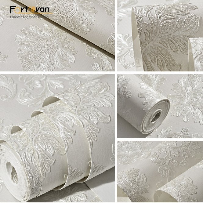 Glory deep embossed latest cheap wallpaper