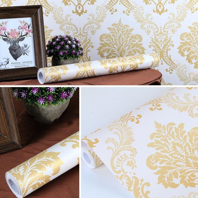 Glory deep embossed latest cheap wallpaper