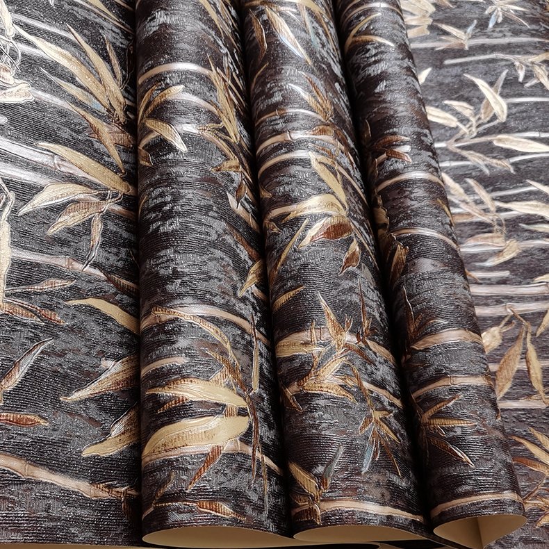 Wholesale vinyl Deep Embossed 1.06*10.05m wallpaper texture roll living room wallpaper