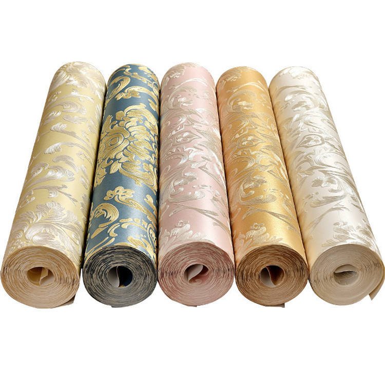 new Chinese three-dimensional relief pvc Nordic French retro geometric background wallpaper