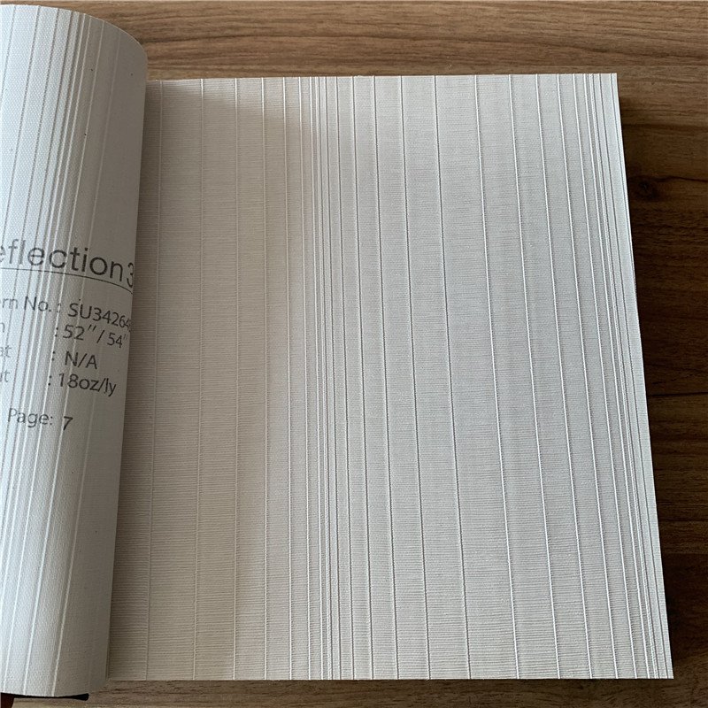 Element Bamboo Wave Texture Fabric Vinyl Wallcovering Wallpaper For Commercial Decor