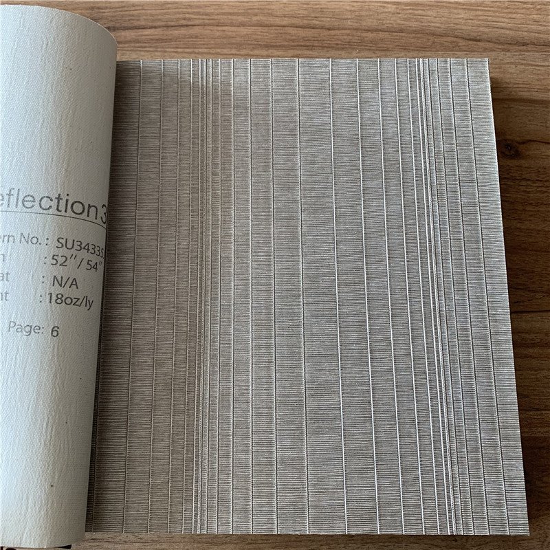 Element Bamboo Wave Texture Fabric Vinyl Wallcovering Wallpaper For Commercial Decor