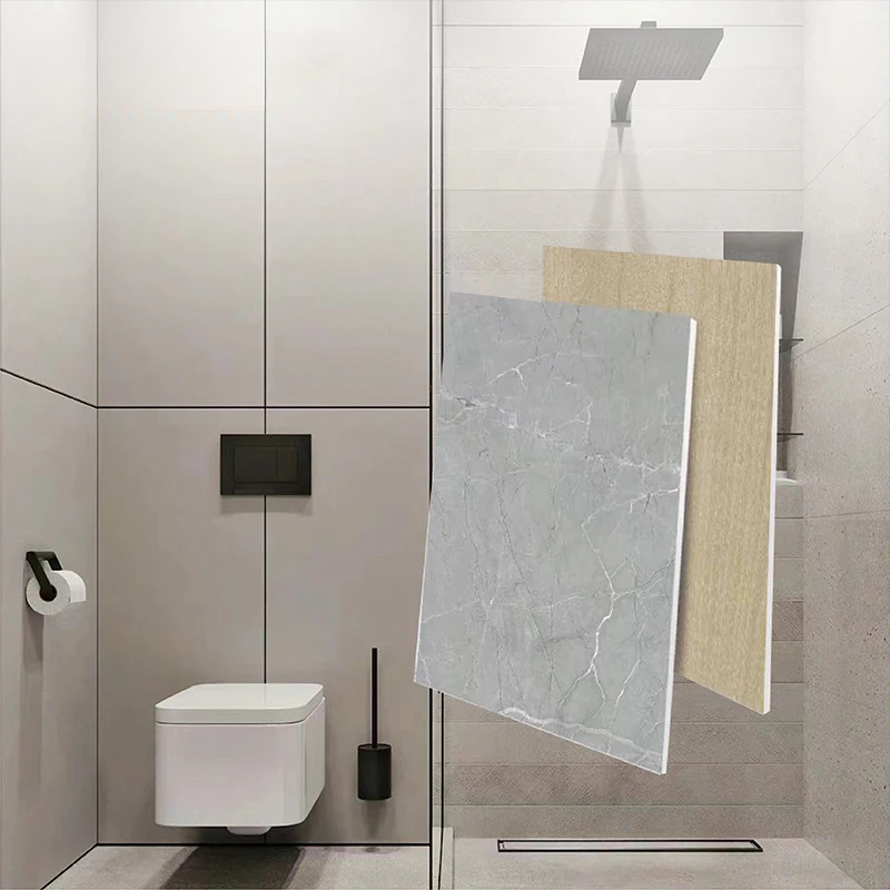 Acoustic panels with 3d wall panel function that can replace wallpaper in bathrooms