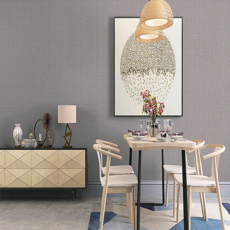 Factory Price Wallpaper Modern Simple Solid Color Wallpaper Roll Beautiful Bedroom Plain Pattern Wall Paper Roll