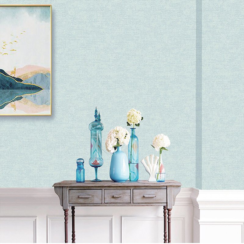 Factory Price Wallpaper Modern Simple Solid Color Wallpaper Roll Beautiful Bedroom Plain Pattern Wall Paper Roll