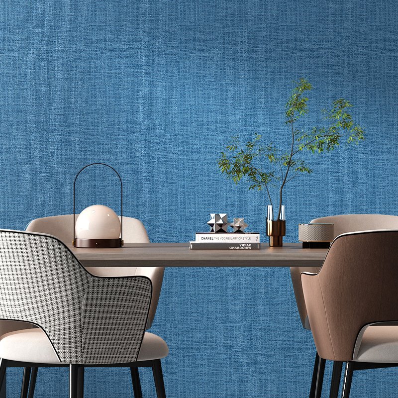 Burlap Wallpaper Rolls Waterproof Mould-proof Self-adhesive Stickers Living Room Bedroom TV Background Interior Wall Stickers