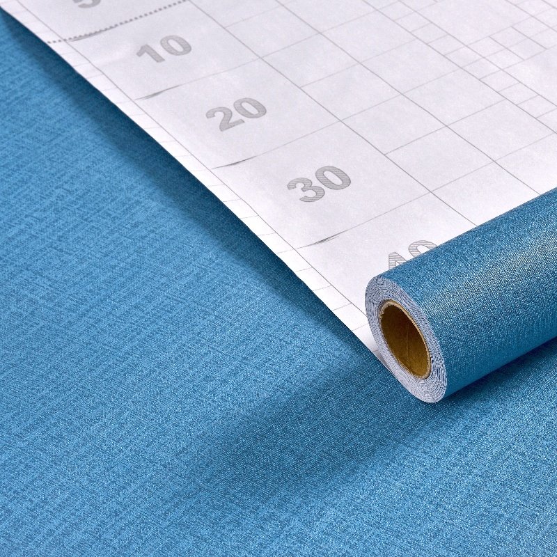 Burlap Wallpaper Rolls Waterproof Mould-proof Self-adhesive Stickers Living Room Bedroom TV Background Interior Wall Stickers