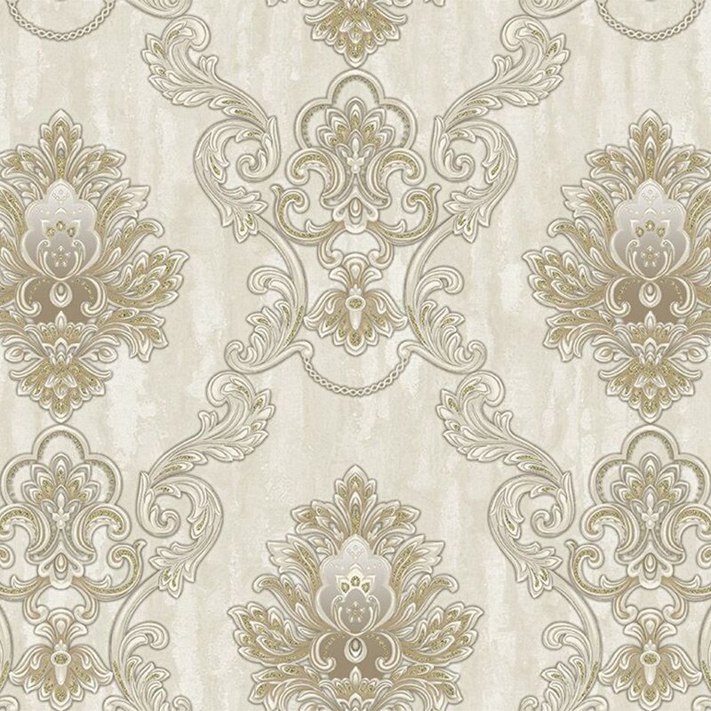 European Pastoral 3D Relief Wallpaper Bedroom Living Room Hotel Warm Luxury Background Wallpaper