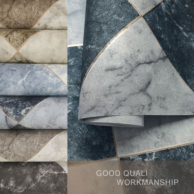 Wholesale Customized 3d Wallpaper Rolls Geometric Best Wallpaper for Home Walls Floral Pvc Wall Paper Waterproof Wallpaper