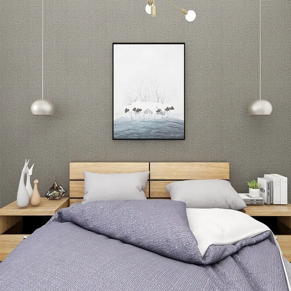Matte texture vinyl wallpaper removable plain color minimalist design China factory supply wallpaper rolls